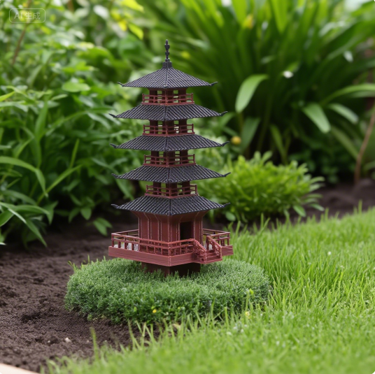 Bonsai Garden Mini - Bahçe Akvaryum Bonsai Dekor Mini Pagoda