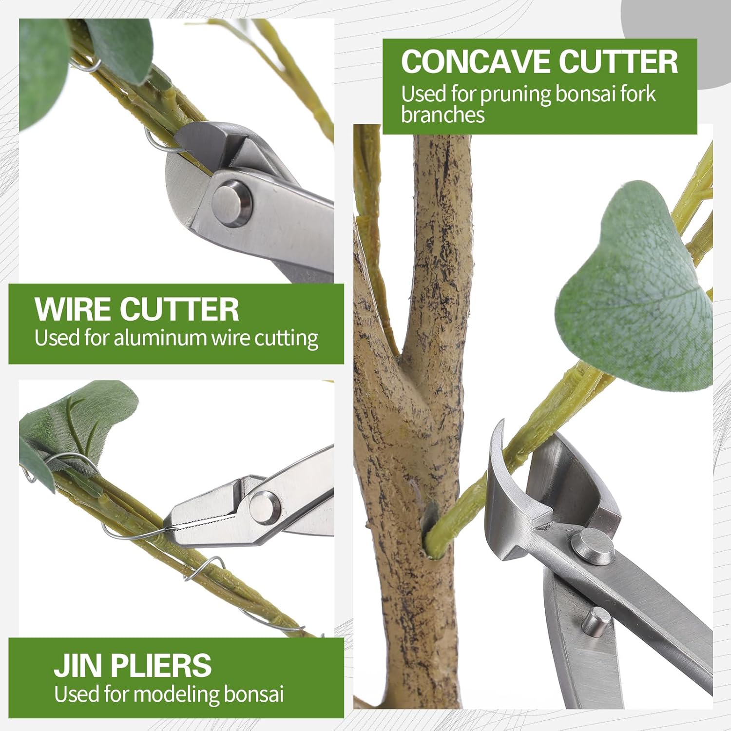 Concave Branch Cutter - Profesyonel Bonsai Alet Seti Yüksek Sertlikte
