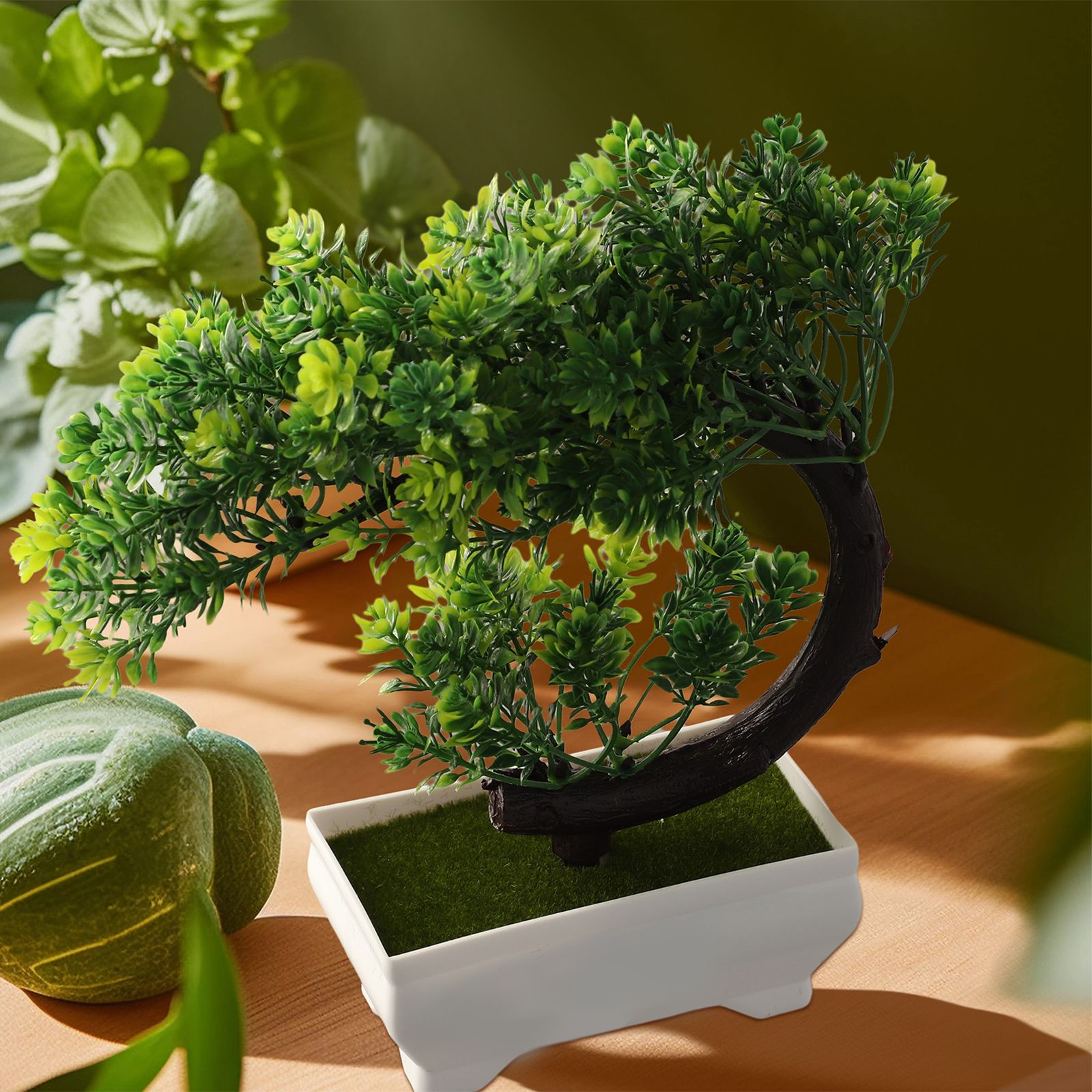 Bonsai Garden Desk - Plastik saksılı bonsai süsü, iç mekan
