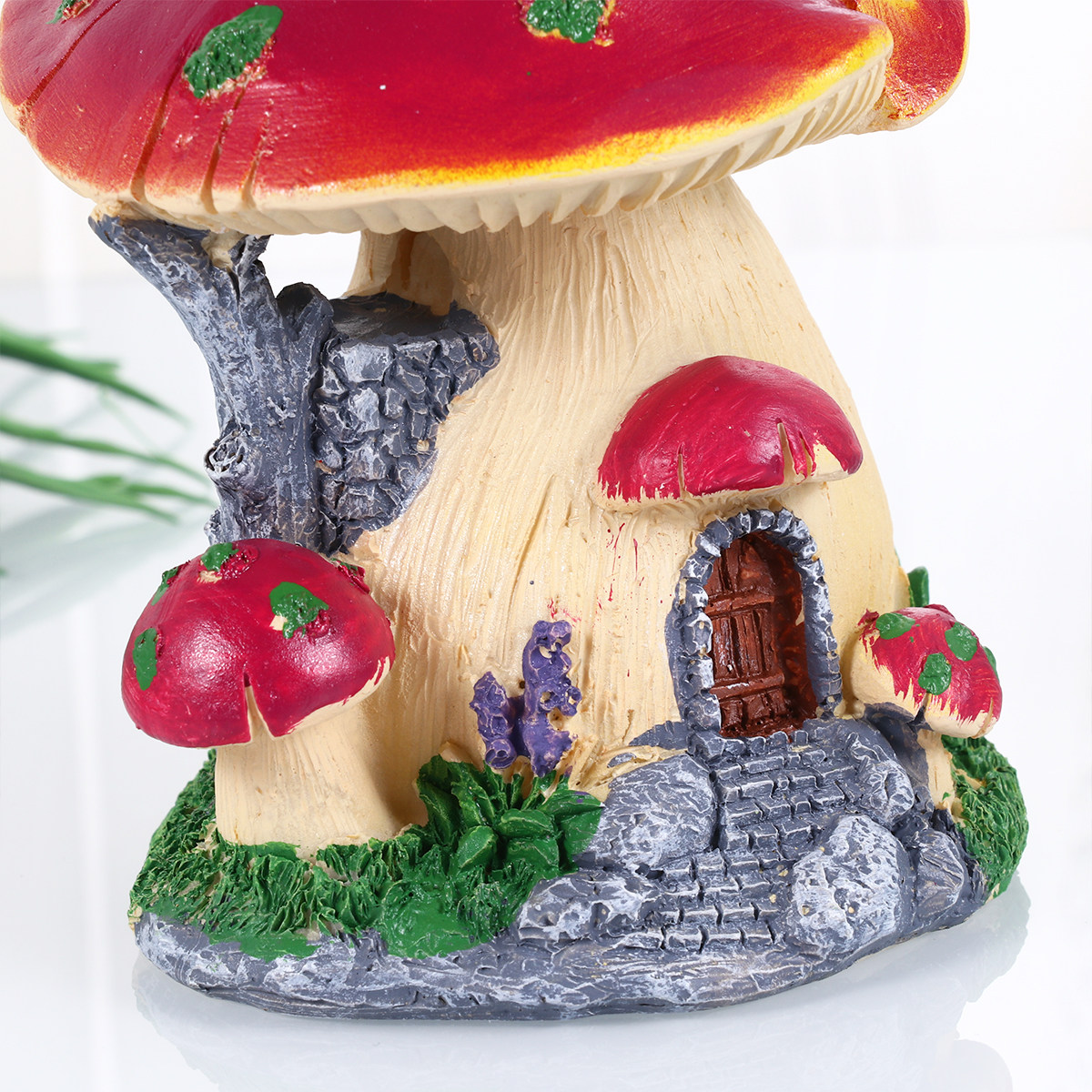 Minyatür Mor Mantar Ev Reçine  - Bonsai Garden World incelemesi ve fiyatı
