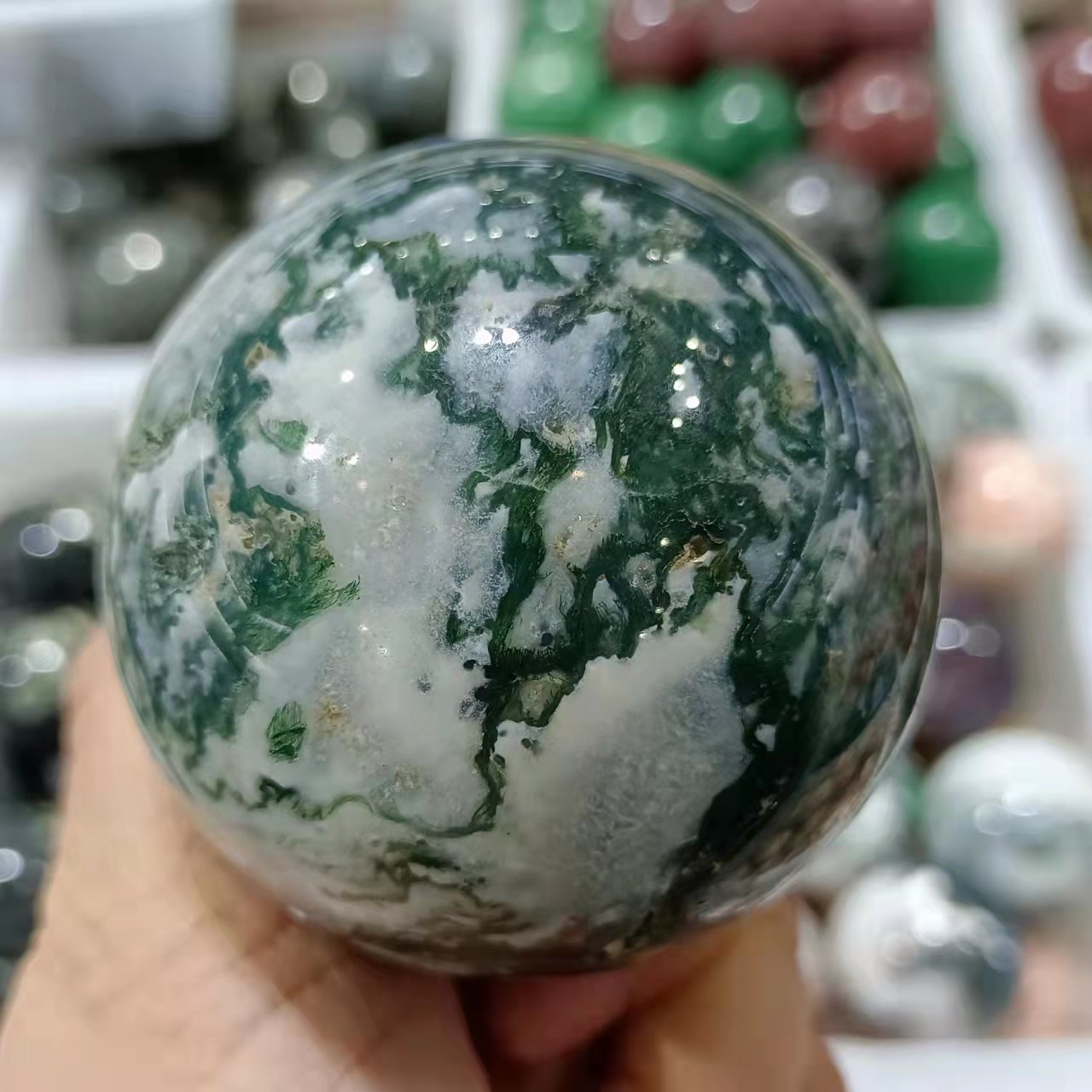Doğal yosun akik kristal kuvar - Bonsai Rock Garden incelemesi ve fiyatı