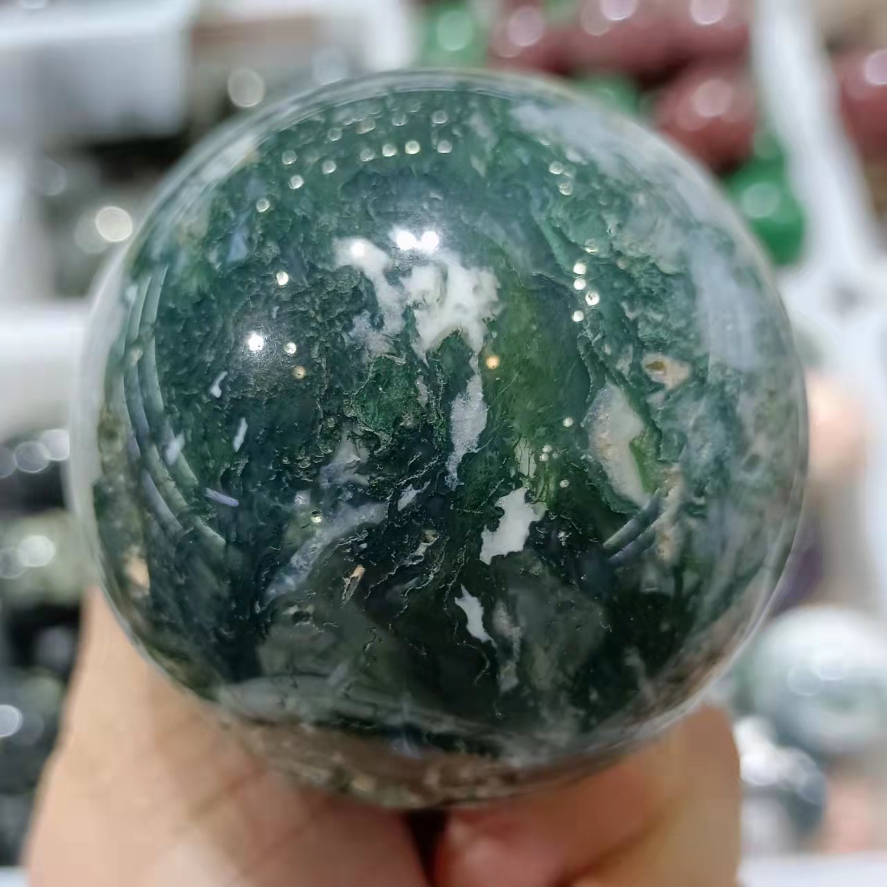 Doğal yosun akik kristal kuvar - Bonsai Rock Garden incelemesi ve fiyatı