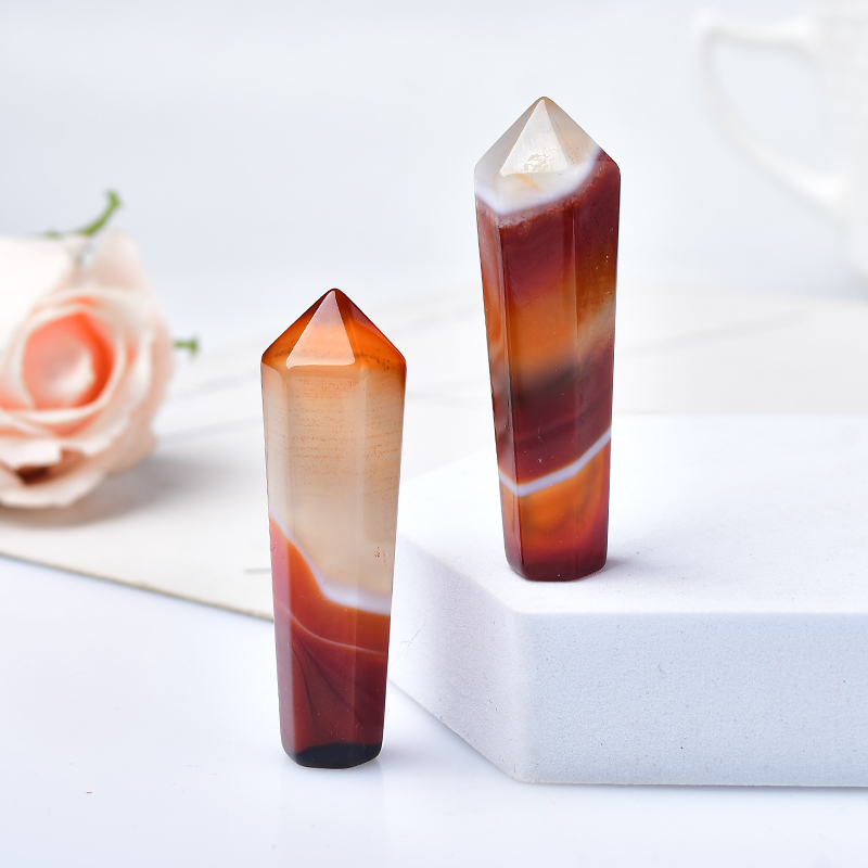 1 adet doğal Carnelian altıgen - Bonsai Rock Garden incelemesi ve fiyatı