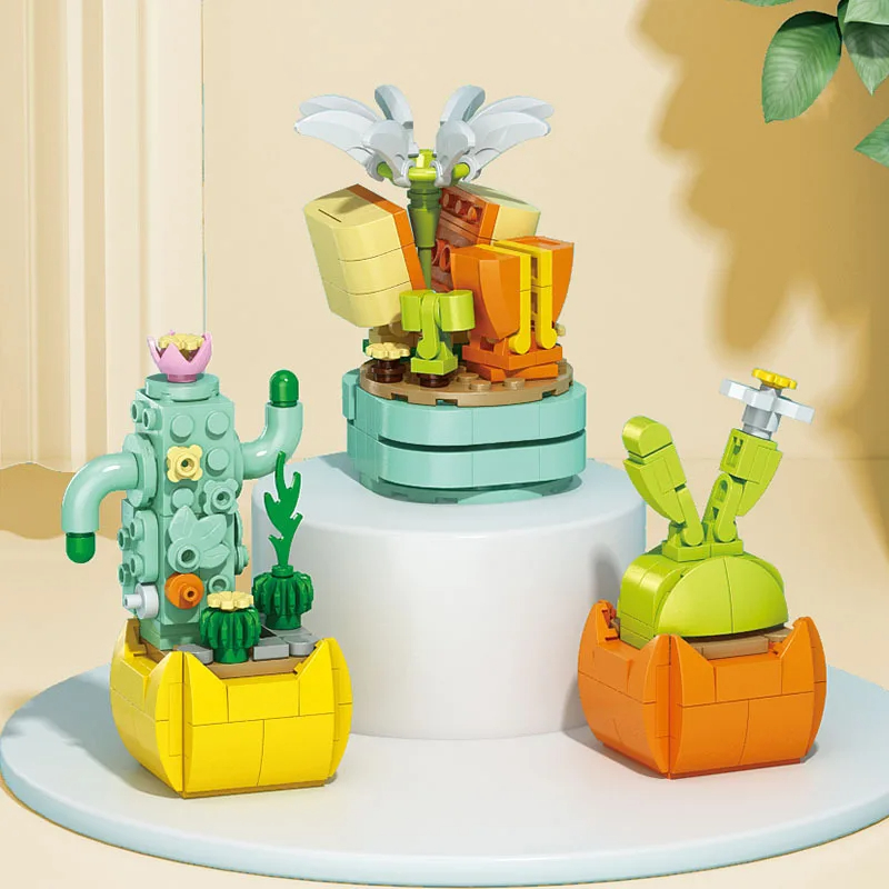 Çiçekler Succulents Yapı Taşla - Bonsai Garden World incelemesi ve fiyatı